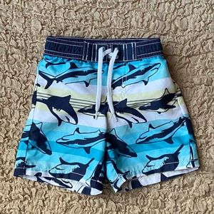 Old Navy Size 6-12M Baby Boy Shark Swim Shorts
